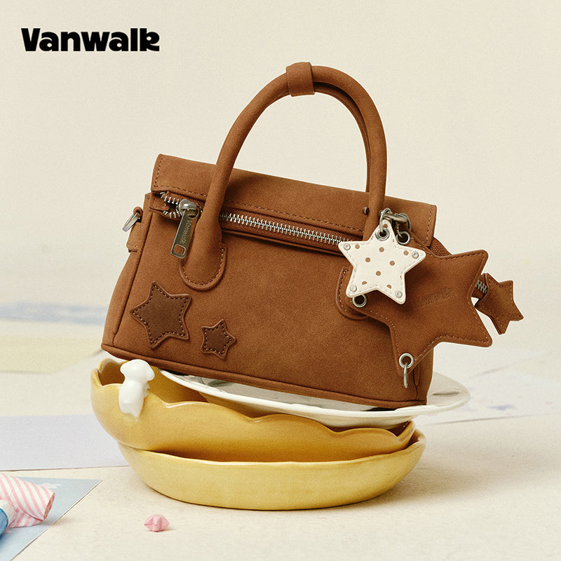 VANWALK Gulugulu Series Original Star Hollow-out Mini Shoulder Bags PU Handbag V3051
