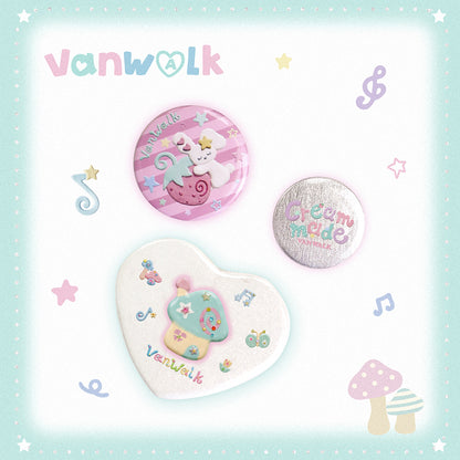VANWALK Gulugulu Series Cute  Accessories Customized Badge K705