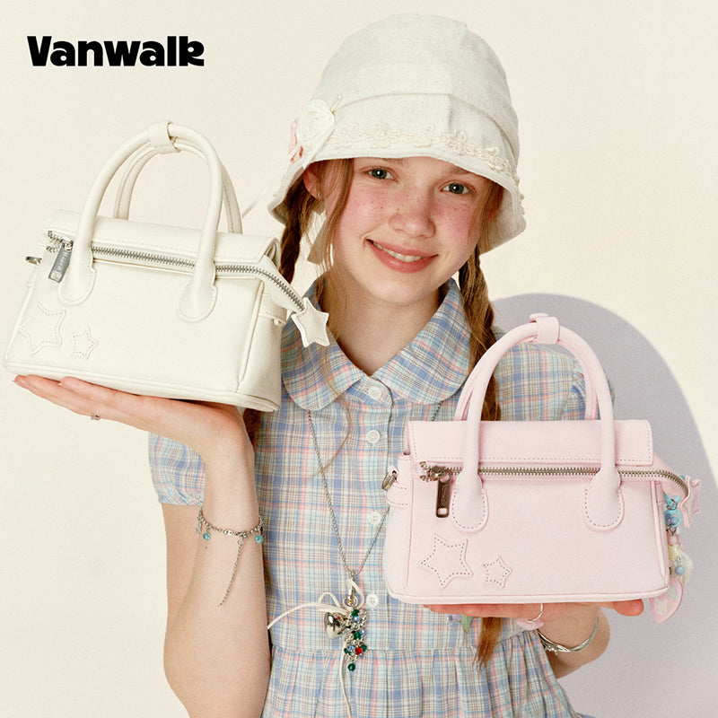 VANWALK Gulugulu Series Original Star Hollow-out Mini Shoulder Bags PU Handbag V3051