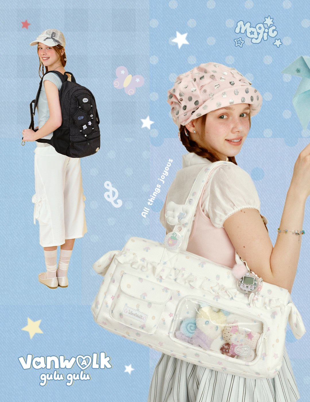 Cute Aesthetics Backpacks & Crossbody Bags for Women | Vanwalk
