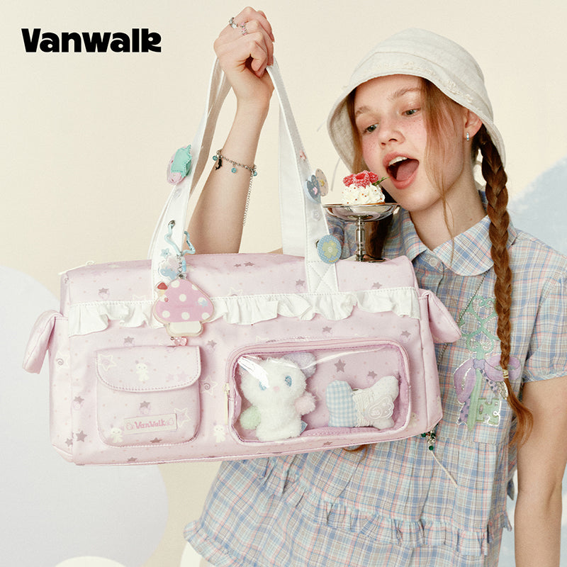 VANWALK Gulugulu Large-Capacity Shoulder Bag V3055