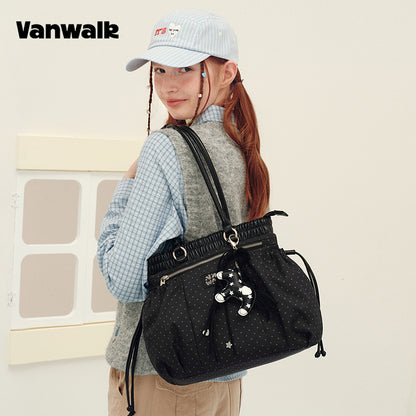 VANWALK Planner House Stylish Drawstring Tote Bag v3003