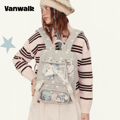Vanwalk Multiple Pockets January Lucky Pony Series backpack V3007
