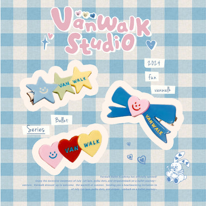 Vanwalk Sweetheart Girl Bow Hair Clip K491