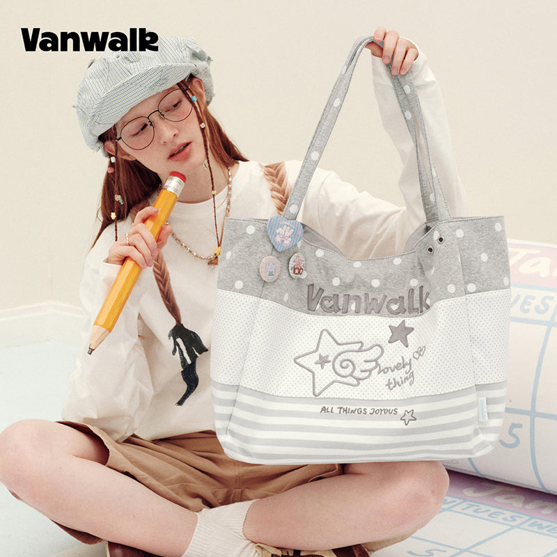 vanwalk Large Capacity Planner House Series Shoulder Bag v3017