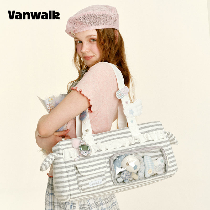 VANWALK Gulugulu Large-Capacity Shoulder Bag V3055