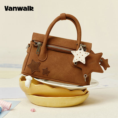 VANWALK Gulugulu Series Original Star Hollow-out Mini Shoulder Bags PU Handbag V3051