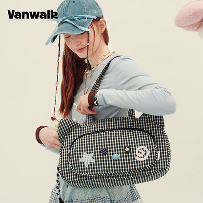 vanwalk Adorable Design Notebook House Series Shoulder Bag v3019