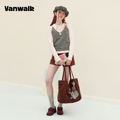 vanwalk Large Capacity Planner House Series Shoulder Bag v3018
