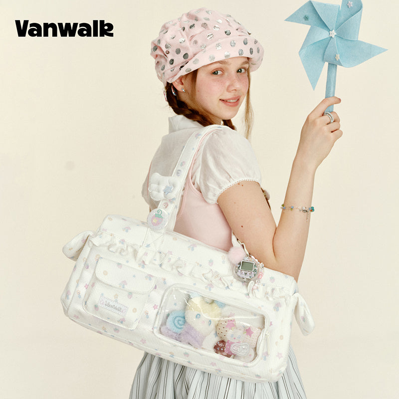 VANWALK Gulugulu Large-Capacity Shoulder Bag V3055