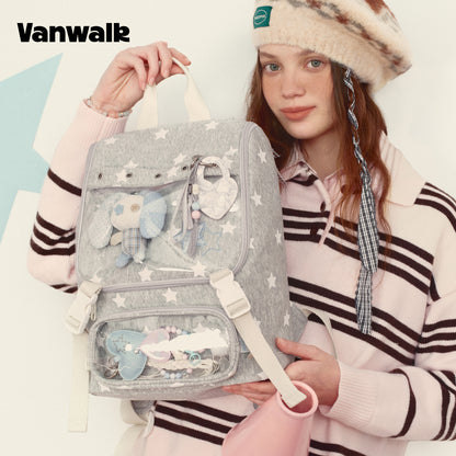 Vanwalk Multiple Pockets January Lucky Pony Series backpack V3007