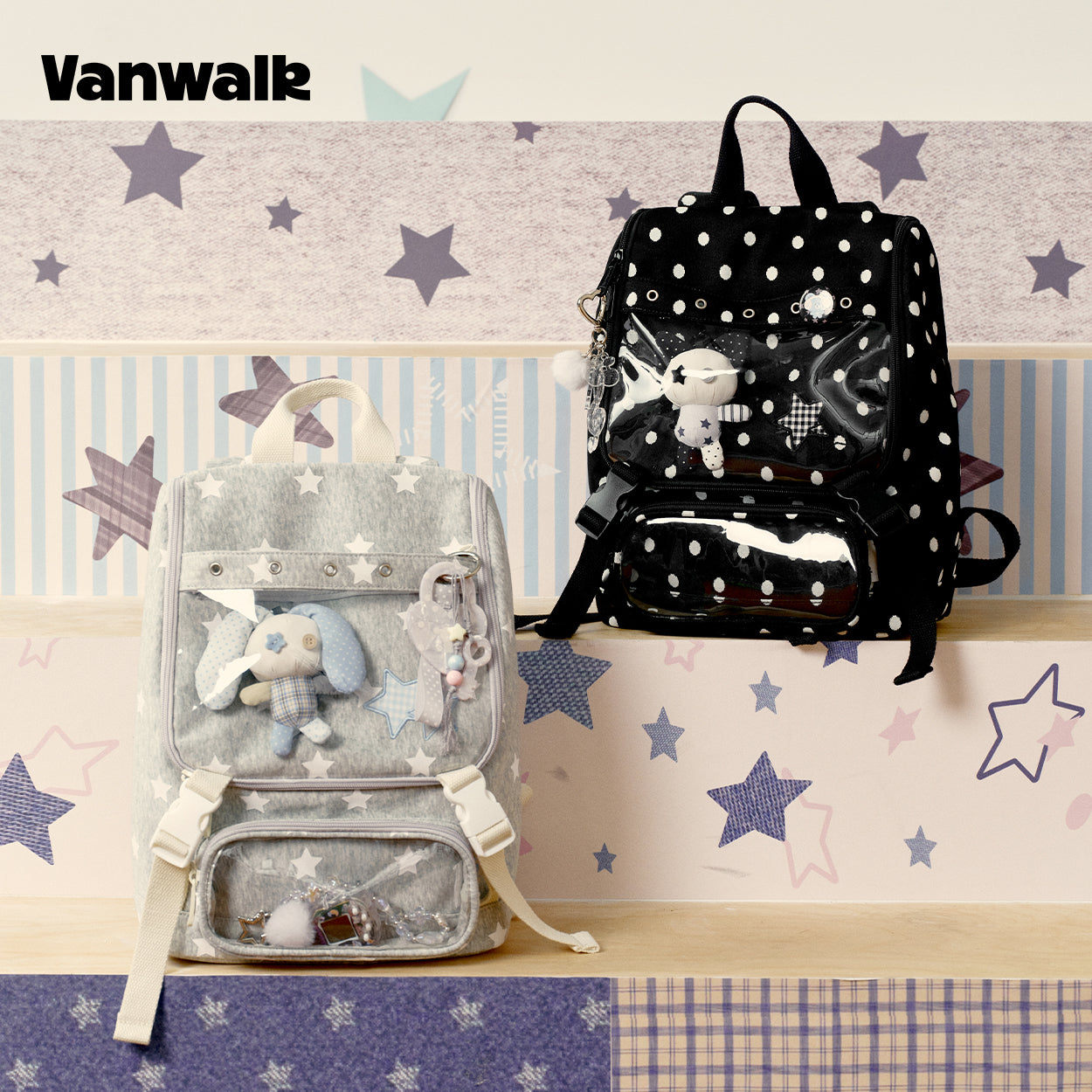 Vanwalk Multiple Pockets January Lucky Pony Series backpack V3007