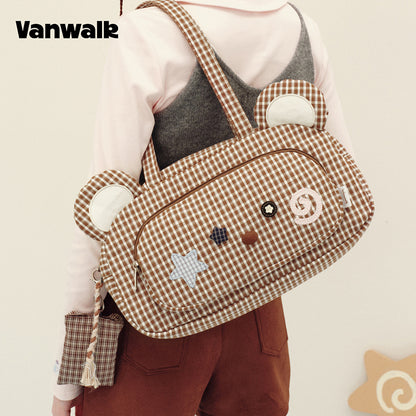 vanwalk Adorable Design Notebook House Series Shoulder Bag v3019