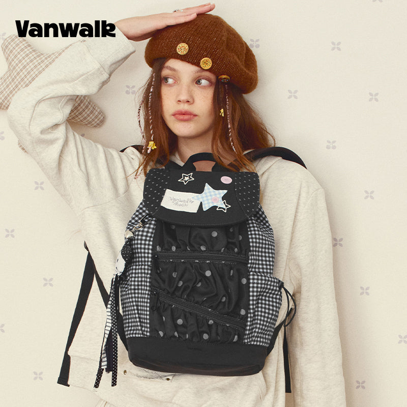VANWALK Large Capacity Handbag Student Backpack V2997