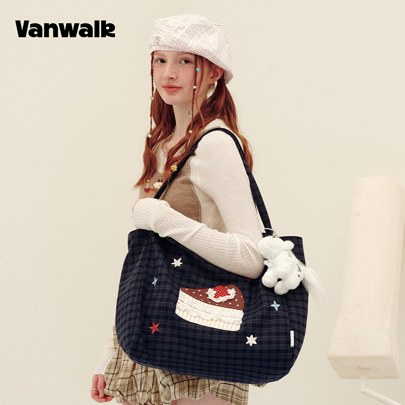 vanwalk Large Capacity Planner House Series Shoulder Bag v3018