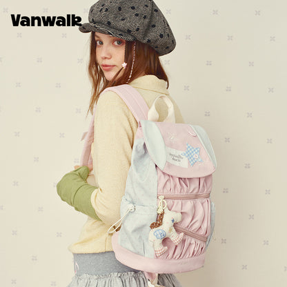 VANWALK Large Capacity Handbag Student Backpack V2997
