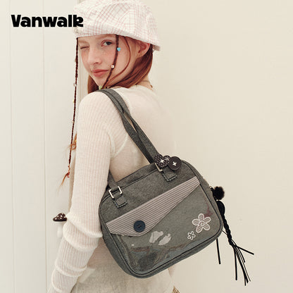 vanwalk Adorable Design Notebook House Series Shoulder Bag v3023