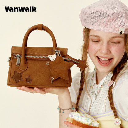VANWALK Gulugulu Series Original Star Hollow-out Mini Shoulder Bags PU Handbag V3051