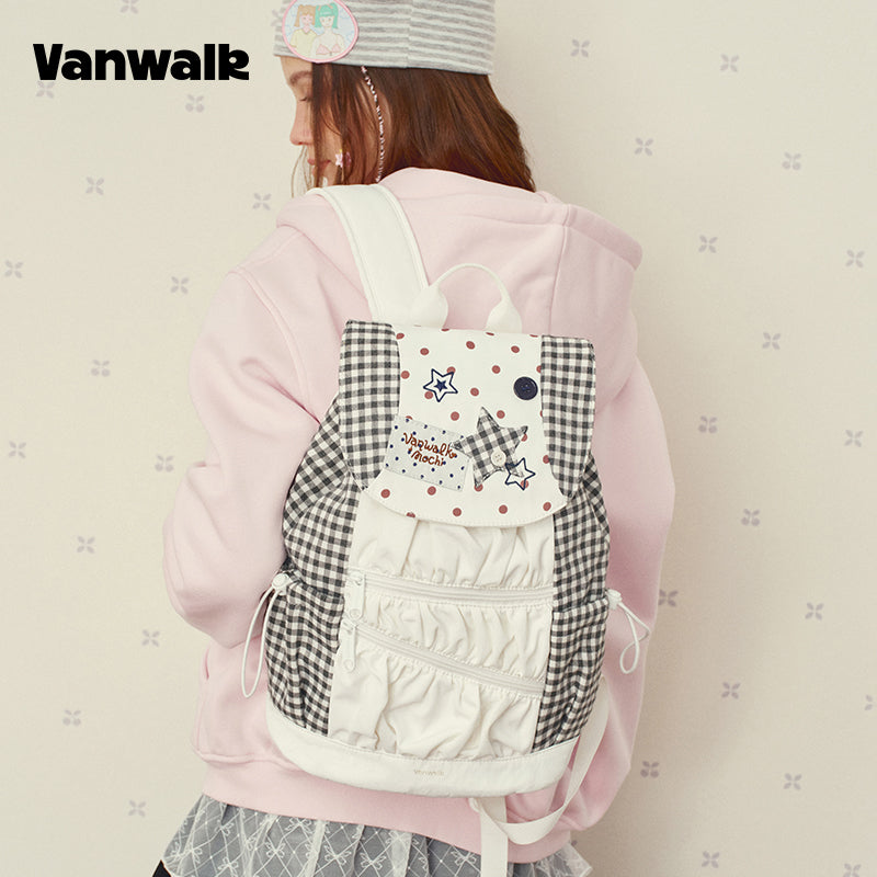 VANWALK Large Capacity Handbag Student Backpack V2997