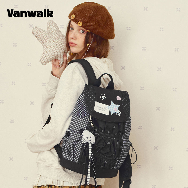 VANWALK Large Capacity Handbag Student Backpack V2997