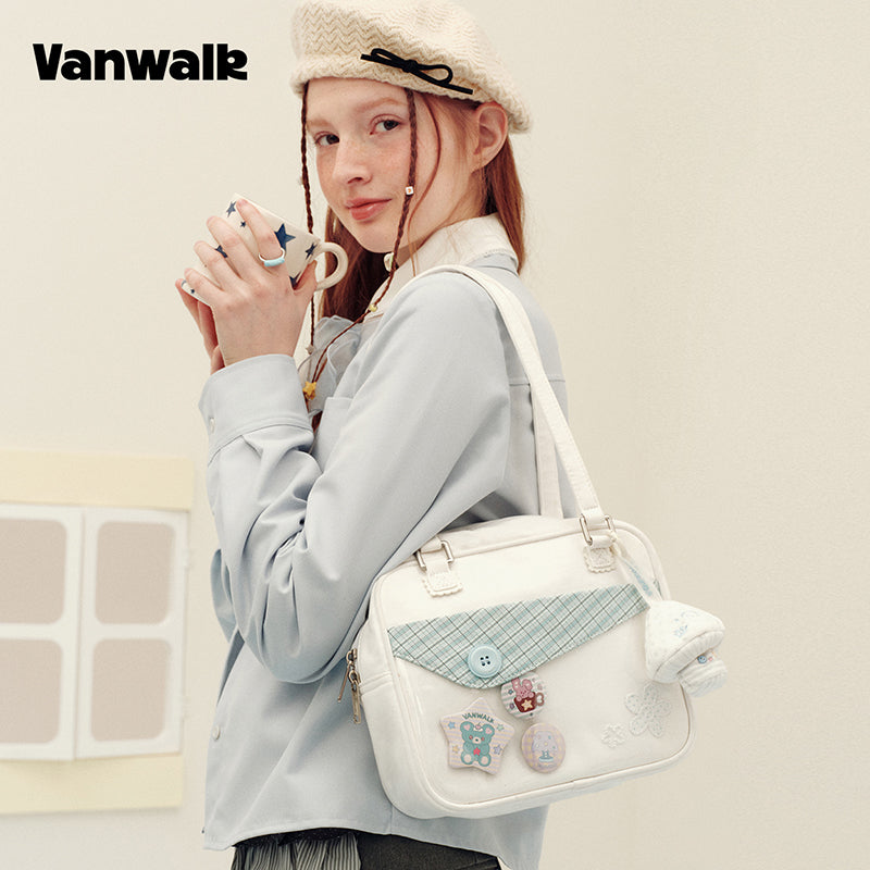 vanwalk Adorable Design Notebook House Series Shoulder Bag v3023