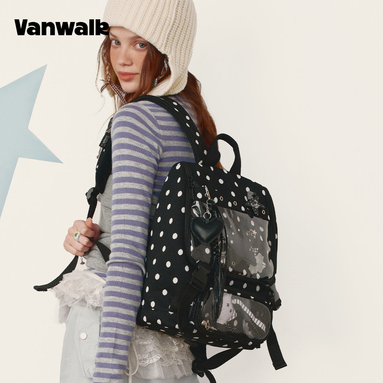 Vanwalk Multiple Pockets January Lucky Pony Series backpack V3007