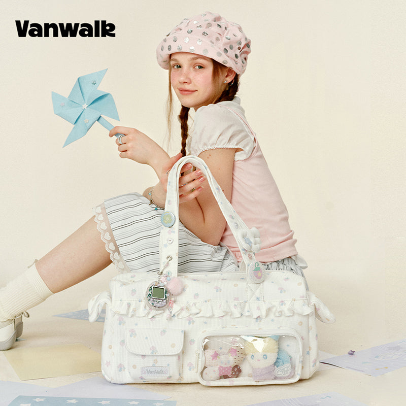 VANWALK Gulugulu Large-Capacity Shoulder Bag V3055