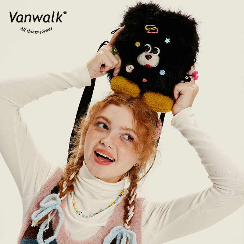 Vanwalk Fashion Mao Monster  Crossbody Bag V2717