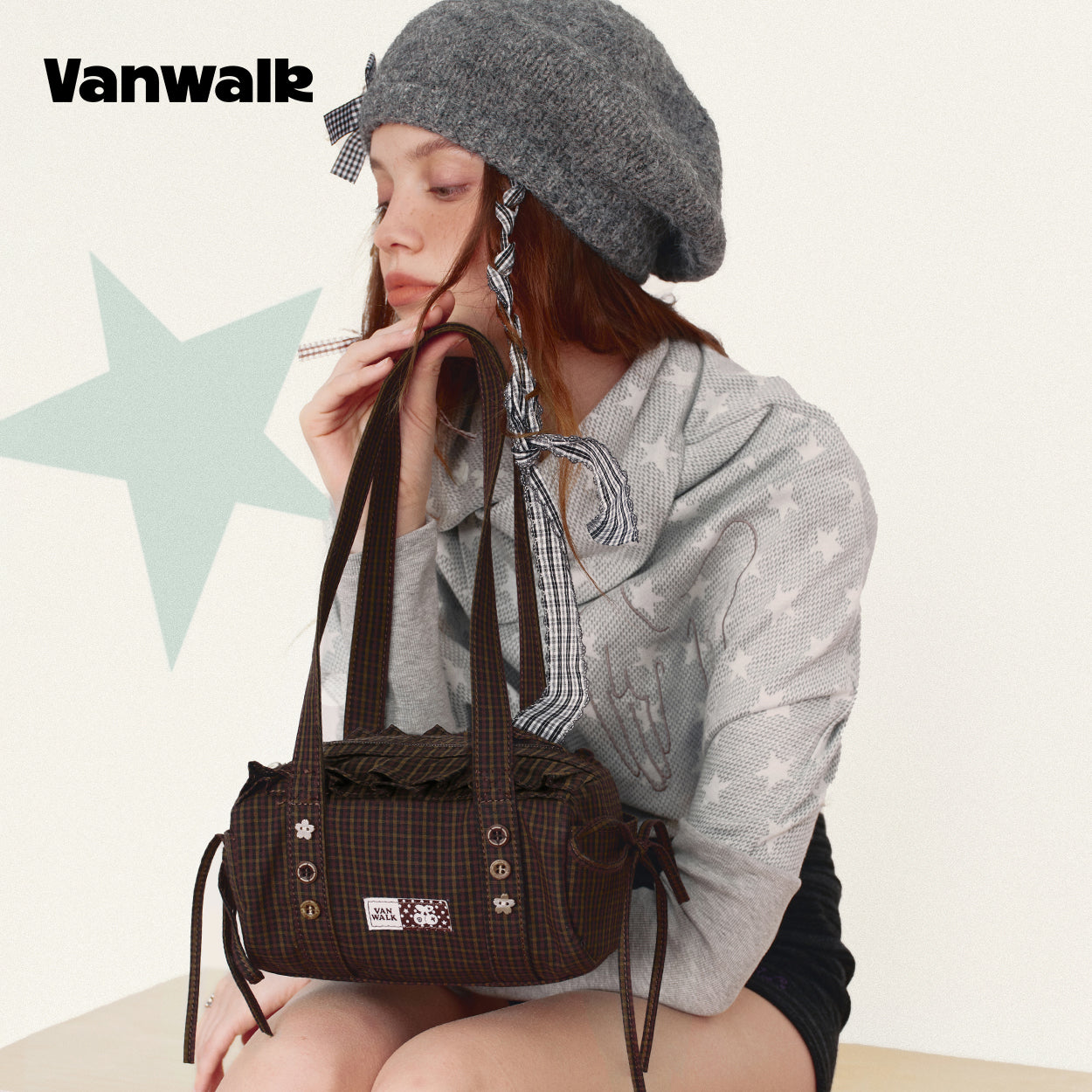 vanwalk Exquisite Maiden January Lucky Pony Series Shoulder Bag v3013