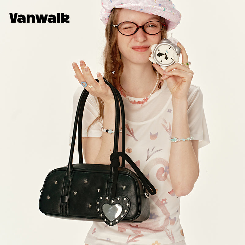 VANWALK Niche lovely note Shoulder Bag v2895