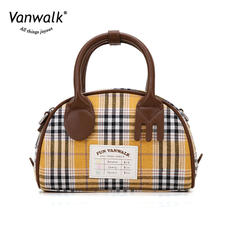 vintage Brown Grid