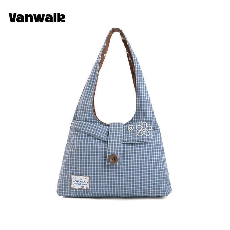 VANWALK Planner House Double-Sided Tote Bag/Shoulder Bag v3026