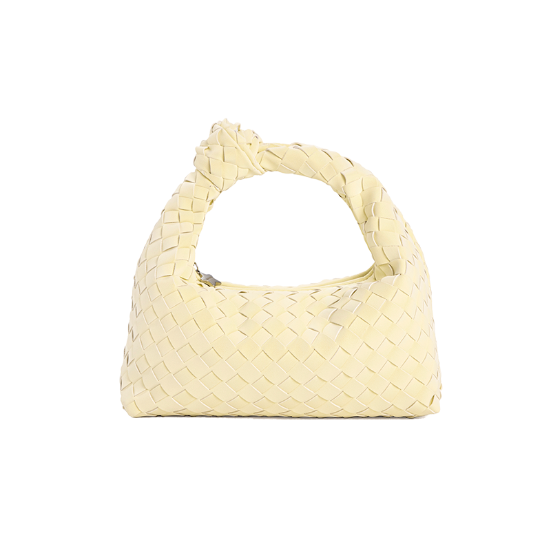 Vanwalk Woven-Texture Knot Embossed Leathe Handbag V3081