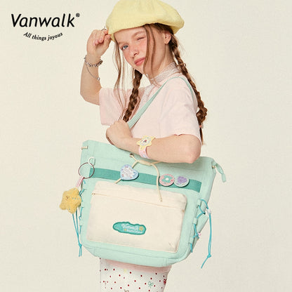 Vanwalk Spacious Bubble Island shoulder bag V2823
