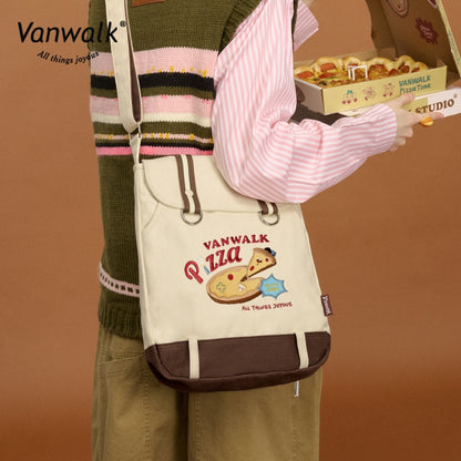 Vanwalk Lightweight Pizza Crossbody Bag V2859