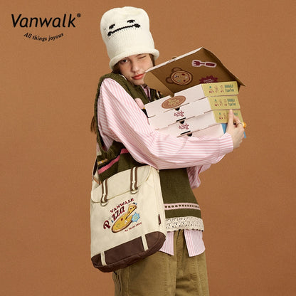 Vanwalk Lightweight Pizza Crossbody Bag V2859
