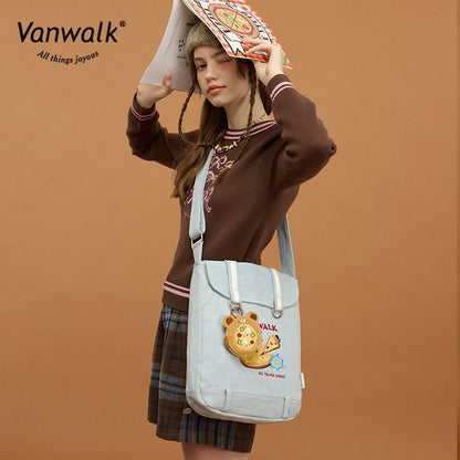 Vanwalk Lightweight Pizza Crossbody Bag V2859