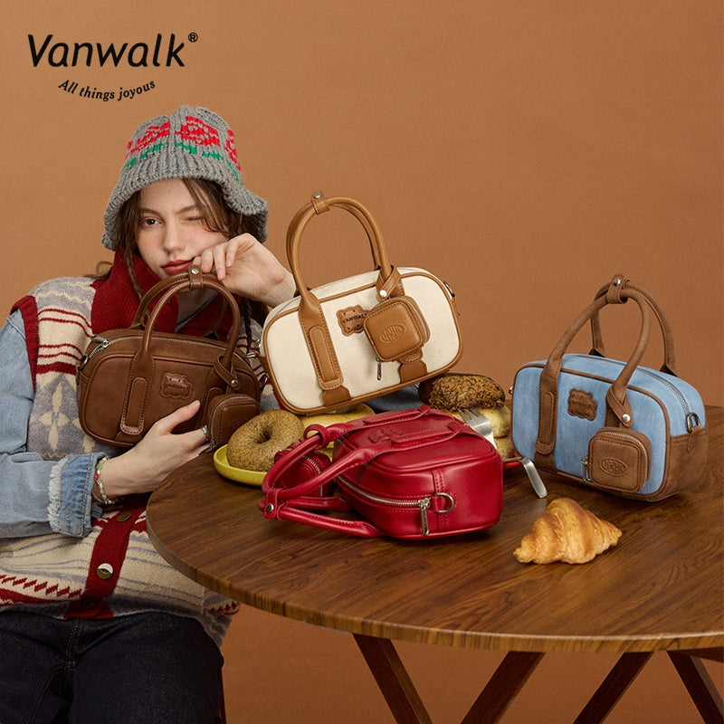 Vanwalk Trendy Design Pizza Crossbody Bag V2877