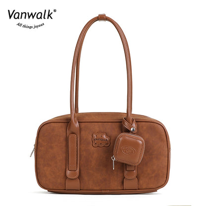 Vanwalk Water-Resistant Pizza shoulder bag V2878