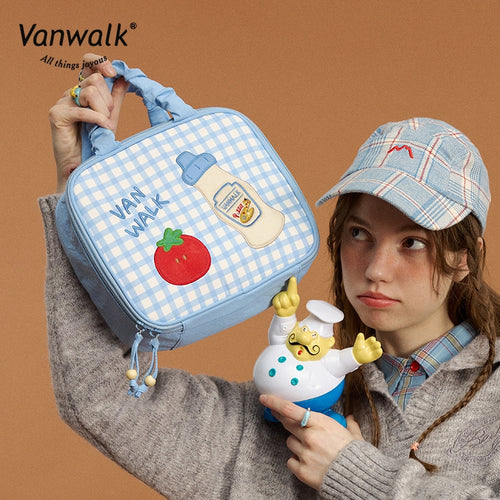 Vanwalk cute design Pizza Cosmetic bag VS26