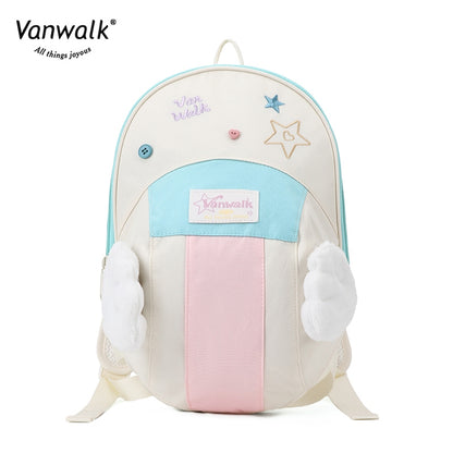 Vanwalk  Fashion Streetwear  Lucky Star Backpack V2880