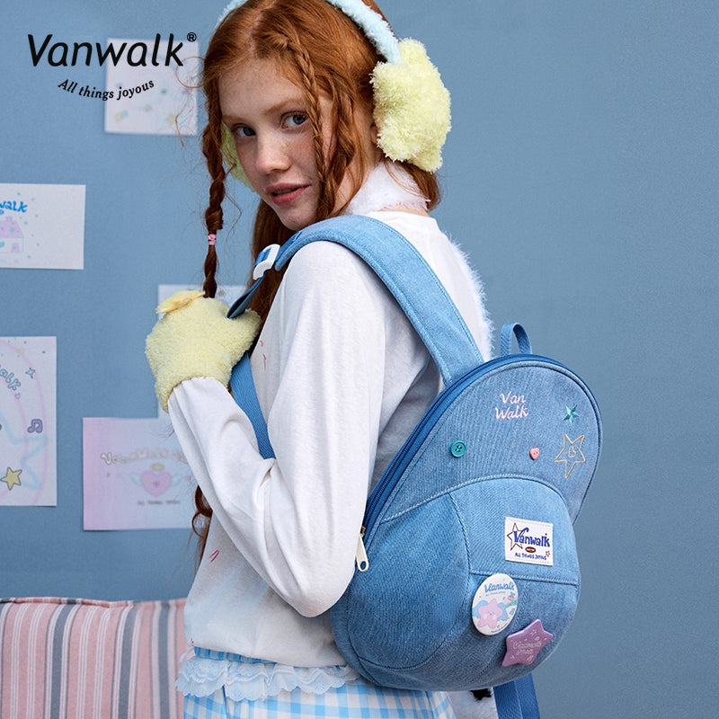Vanwalk  Fashion Streetwear  Lucky Star Backpack V2880