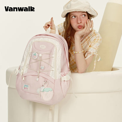 VANWALK Large Capacity Handbag Student Backpack V2916