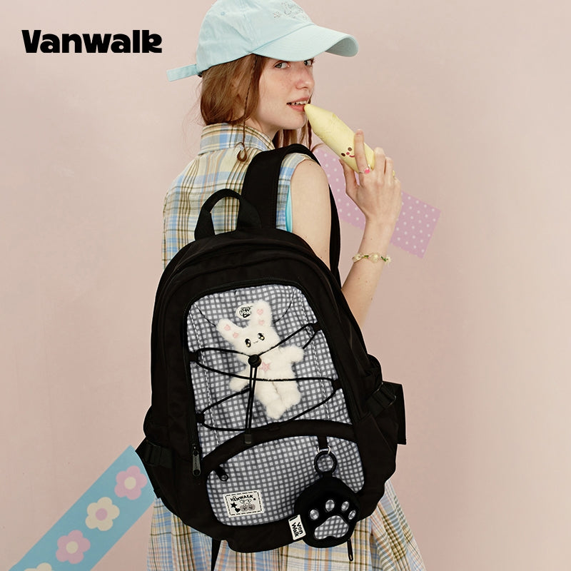 VANWALK Large Capacity Handbag Student Backpack V2916