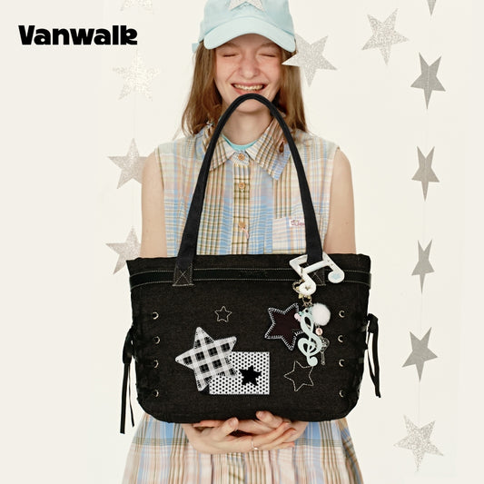 VANWALK Handheld Account Large Capacity Shoulder Tote Bag V2915