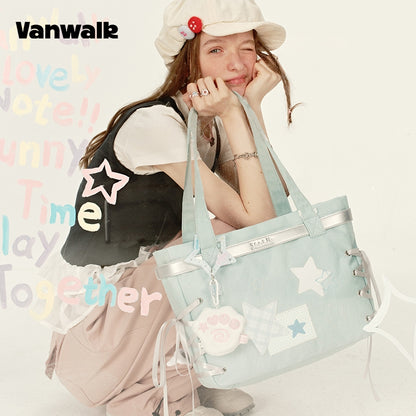 VANWALK Handheld Account Large Capacity Shoulder Tote Bag V2915