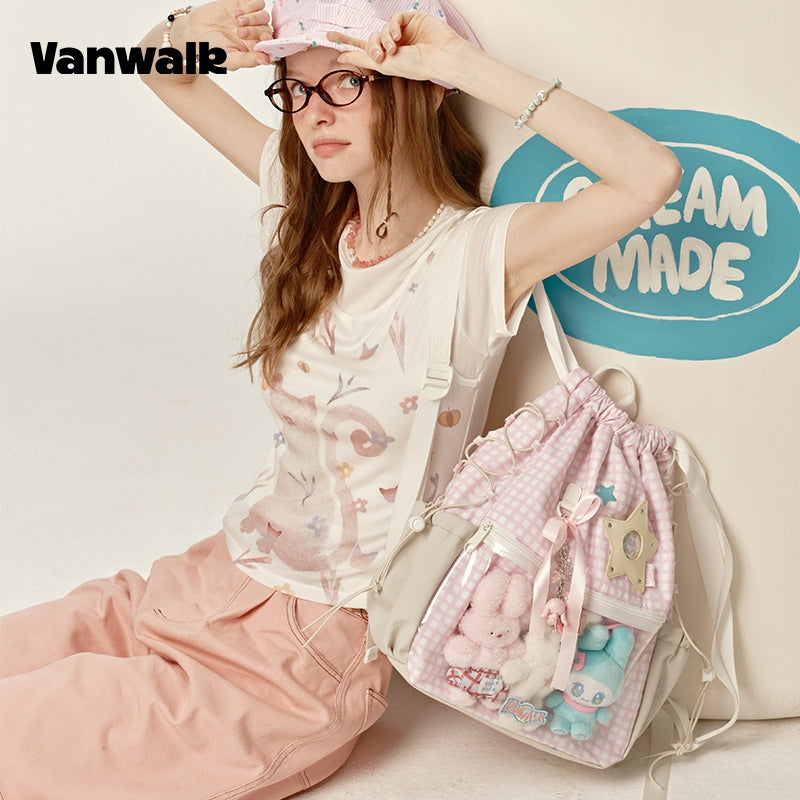 VANWALK  Large Capacity  Handbag Backpack V2917