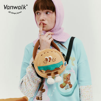 Vanwalk  Water-Resistant  Bread House  Crossbody Bag V2530
