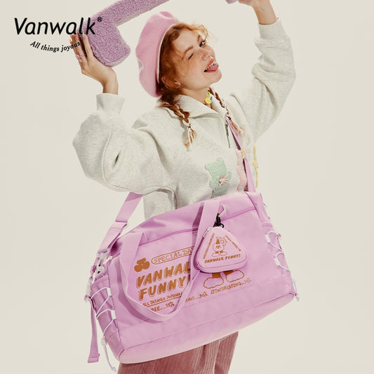 Vanwalk  Water-Resistant  Mao Monster Crossbody Bag V2716