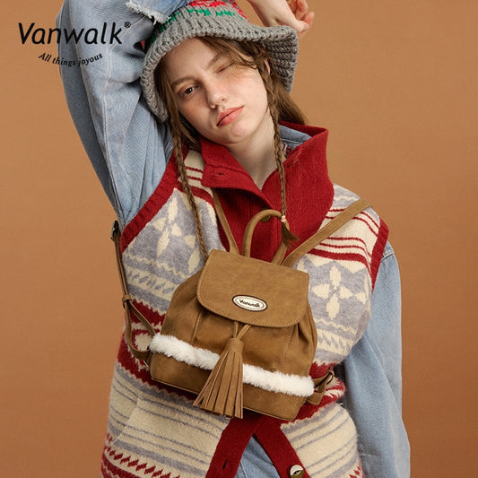 Vanwalk Fashion Pizza mini backpack V2879